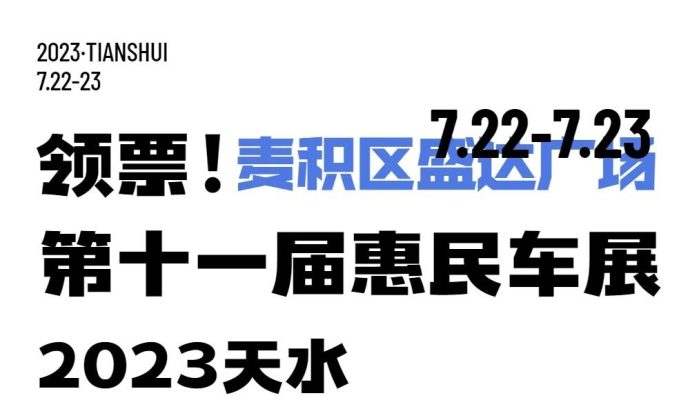 天水惠民车展