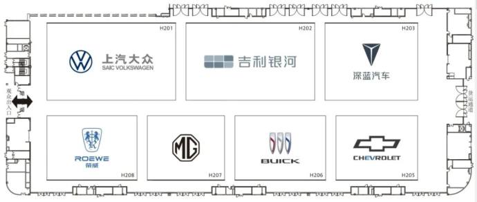 成都国际车展展位图