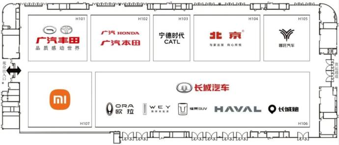 成都国际车展展位图