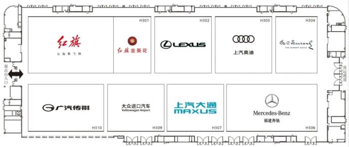 成都国际车展展位图
