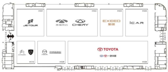 成都国际车展展位图