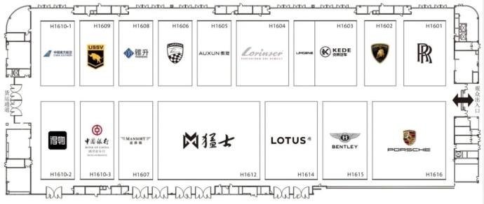 成都国际车展展位图