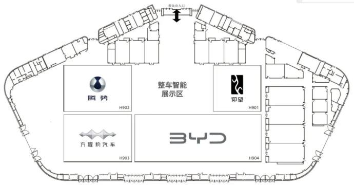 成都国际车展展位图
