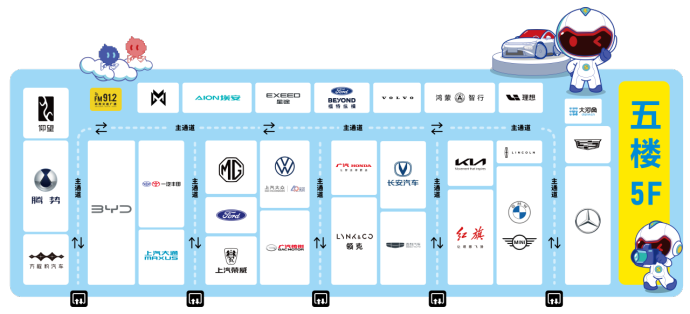 郑州国际车展展位图