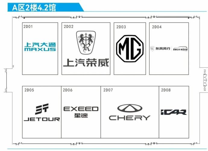广州国际车展展位图
