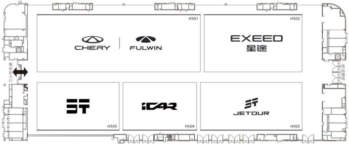 成都国际车展展位图