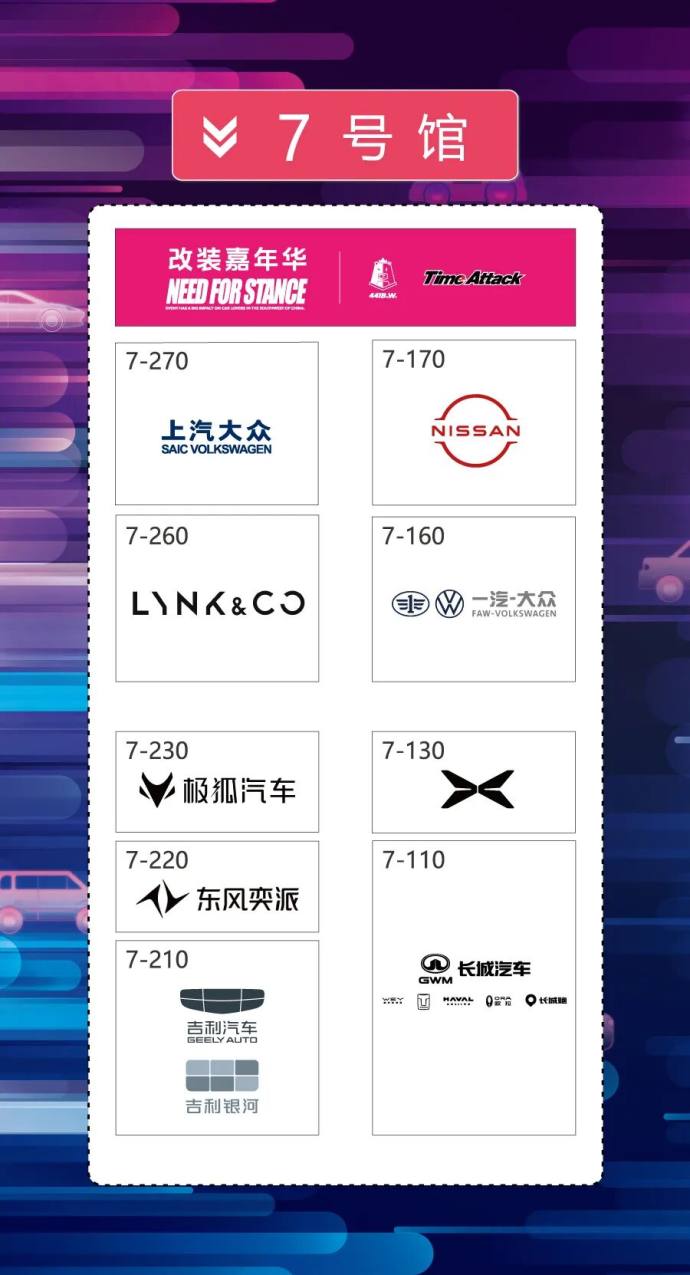 南京国际车展展位图
