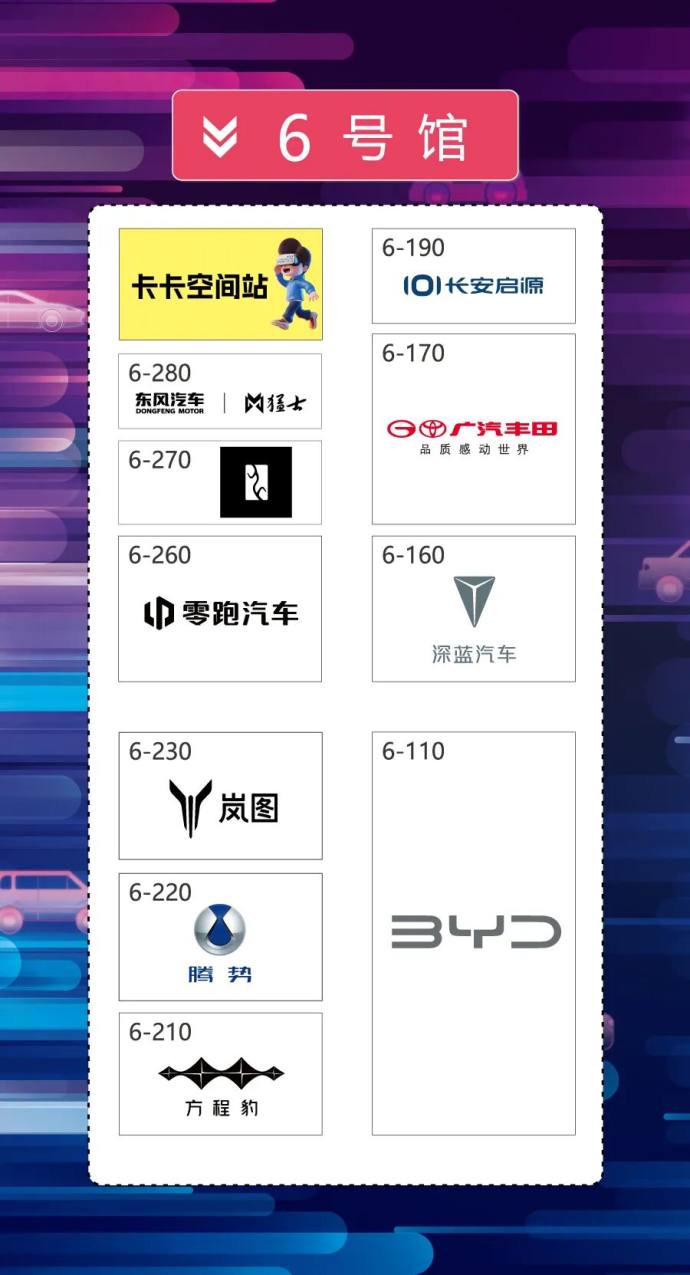南京国际车展展位图