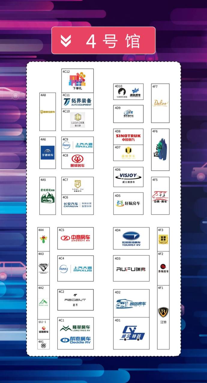 南京国际车展展位图