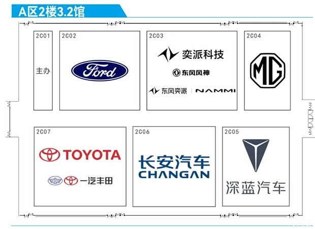 广州国际车展展位图